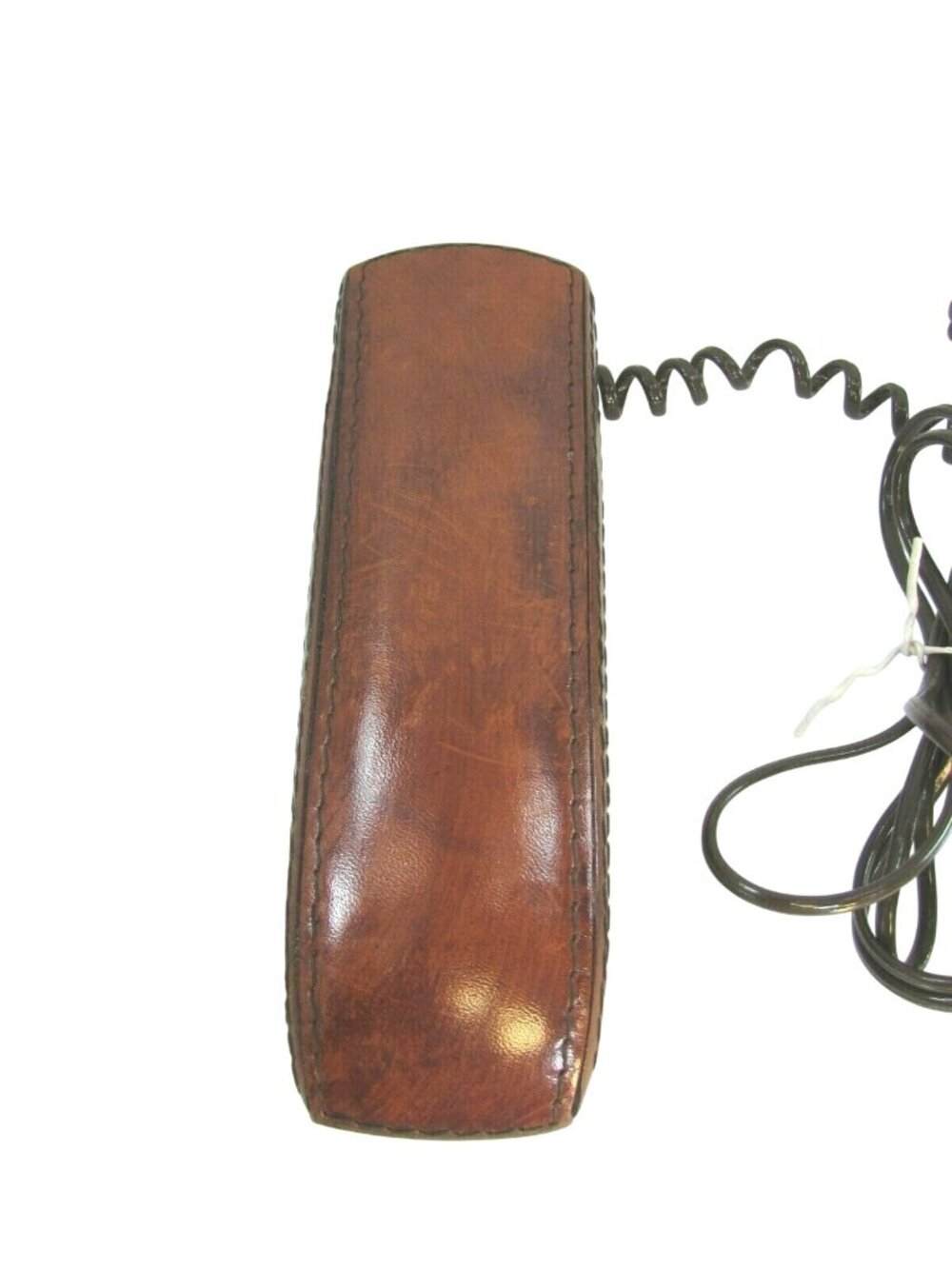 Vintage GTE Flip Phone 1970s Model 960 Brown Leather 32984 UNTESTED